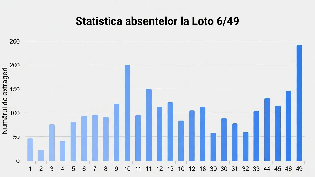 Statistica absențelor la Loto 6/49: numerele cu cele mai lungi pauze + recorduri istorice